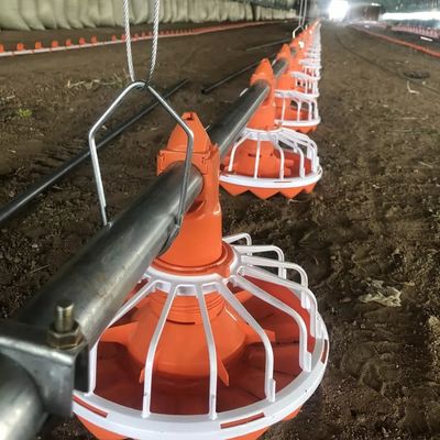 System karmienia kurczaków 3 miski / 3 m Łatwa instalacja Długa żywotność